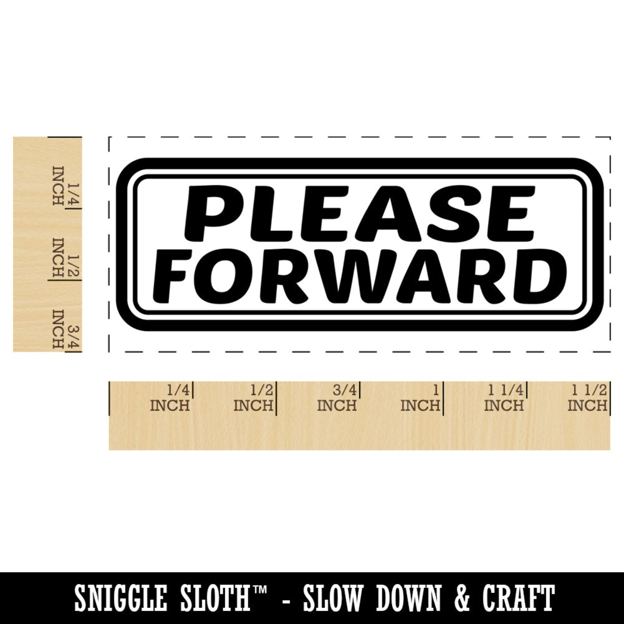 Please Forward Letter Mail Self-Inking Rubber Stamp Ink Stamper for Business Office